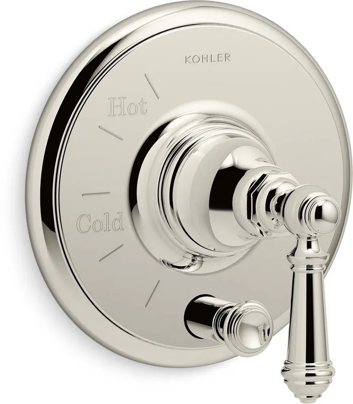 Kohler T72768-4-SN Artifacts Single Handle Pressure Balancing Valve Trim in Vibrant Polished Nickel