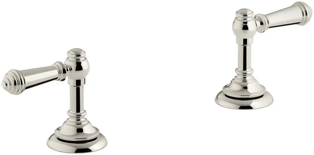 Kohler 98068-4-SN Artifacts Bathroom Sink Lever Handles Vibrant in Polished Nickel