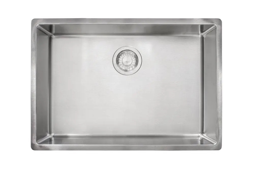 Franke CUX11025 Cube 26-5/8 x 17-3/4 in. No Hole Stainless Steel Single Bowl Undermount Kitchen Sink