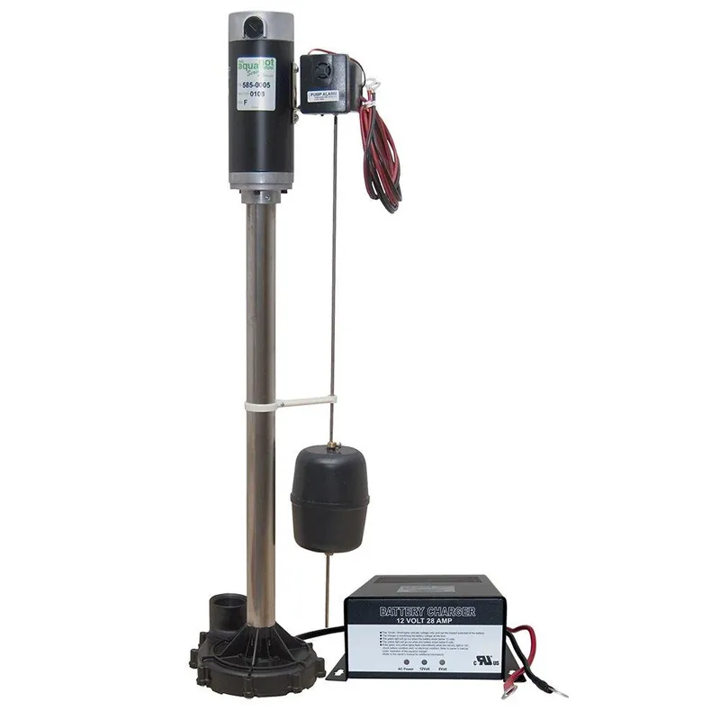 Zoeller 585-0005 Aquanot II 585 12V Battery Backup Pedestal Sump Pump System with Electronic Charger