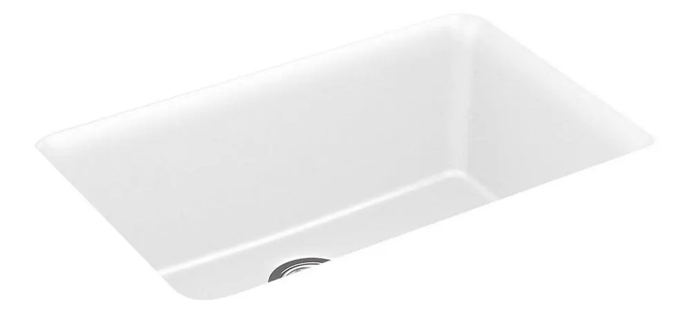 KOHLER 28000-CM6 Cairn 27-1/2 x 18-5/16 in No Hole Composite Single Bowl Undermount Kitchen Sink