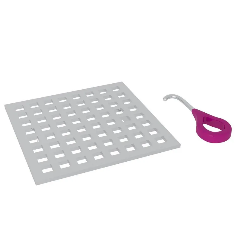 ROHL DC3143APC Universal Matrix Decorative Shower Drain Cover in Polished Chrome