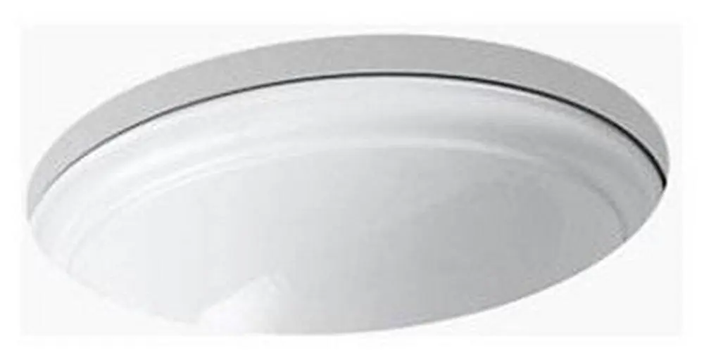 Kohler 2336-0 Devonshire 20-1/2 x 16-1/2 in. Oval Undermount Bathroom Sink in White