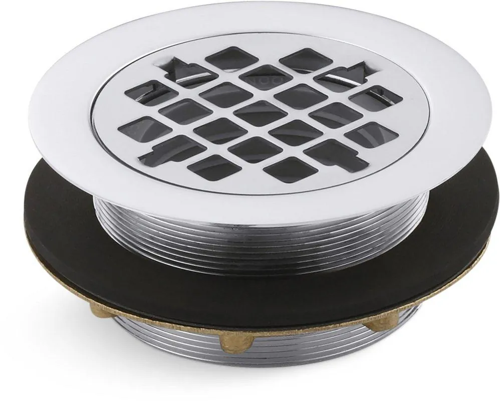 Kohler 9132-CP Devonshire 2 in. Inside Caulk Bronze Brass Chrome Shower Drain