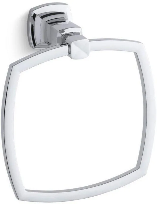 Kohler 16254-CP Margaux Square Closed Towel Ring