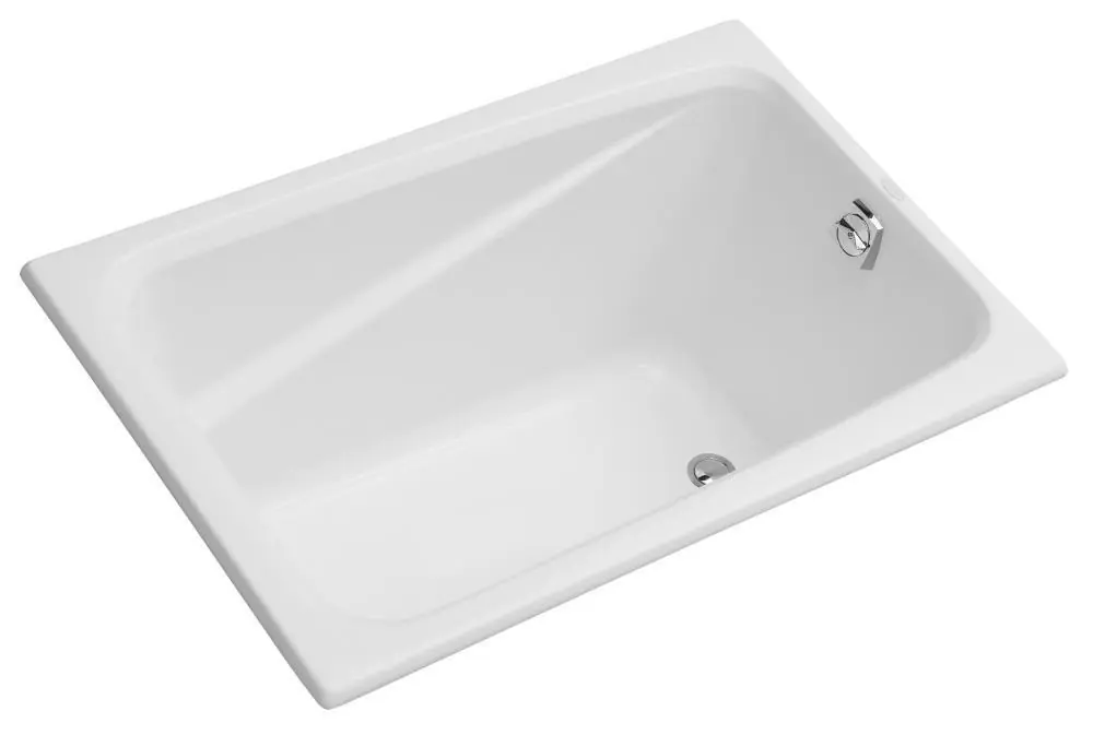 Kohler 1490-X-0 Greek 48 x 32 in. Soaker Drop-In Bathtub with Reversible Drain