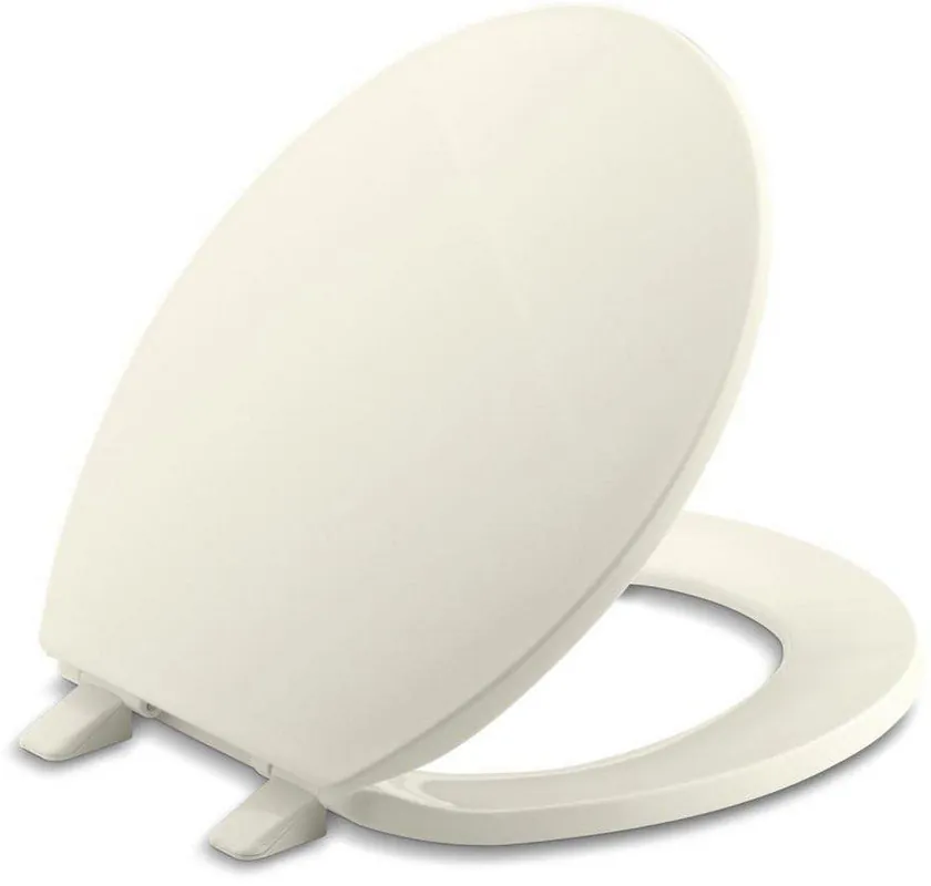 Kohler 4775-96 Brevia Quick-Release Round Closed Front Toilet Seat in Biscuit