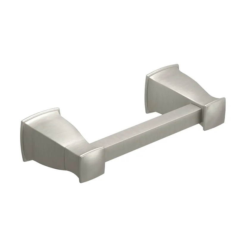 Moen MY3508BN Hensley Pivoting Double Post Toilet Paper Holder with Press and Mark