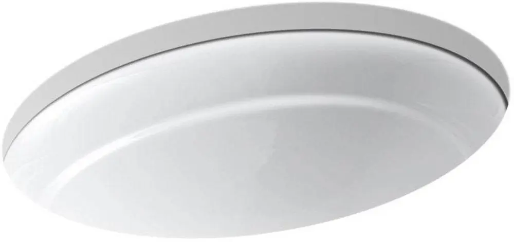 Kohler 2824-0 Serif 20-5/8 x 15-1/4 in. Oval Undermount Bathroom Sink in White