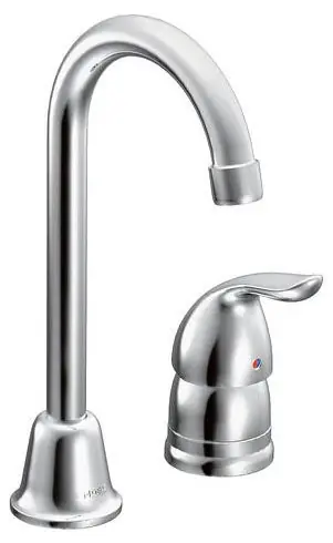 Moen 4904 Chateau 1-Handle Bar Faucet with Gooseneck Spout