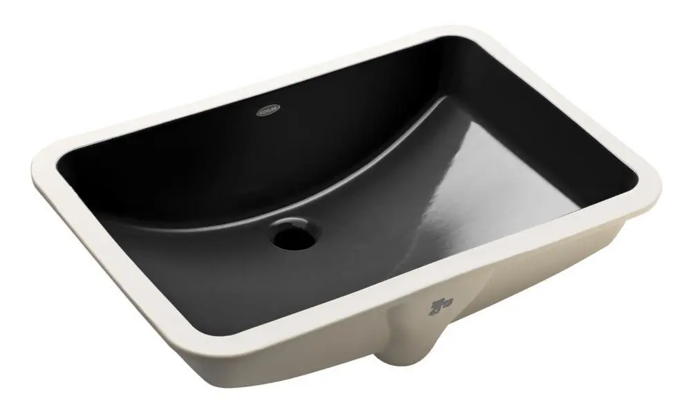 Kohler 2215-7 Ladena 23-1/4 x 16-1/4 in. Rectangular Undermount Bathroom Sink in Black Black