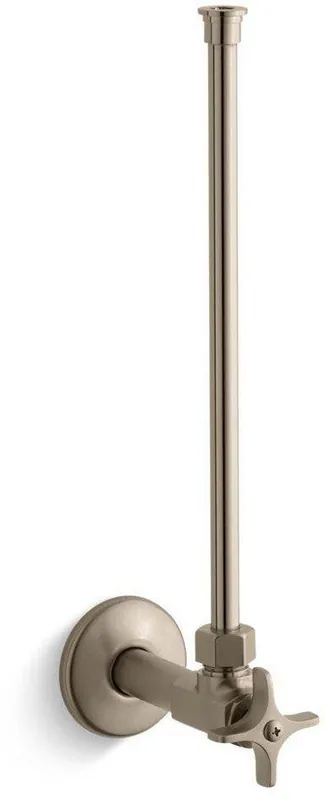 KOHLER 7638-BV 1/2 in Four Arm Handle Angle Supply Stop Valve in Vibrant Brushed Bronze