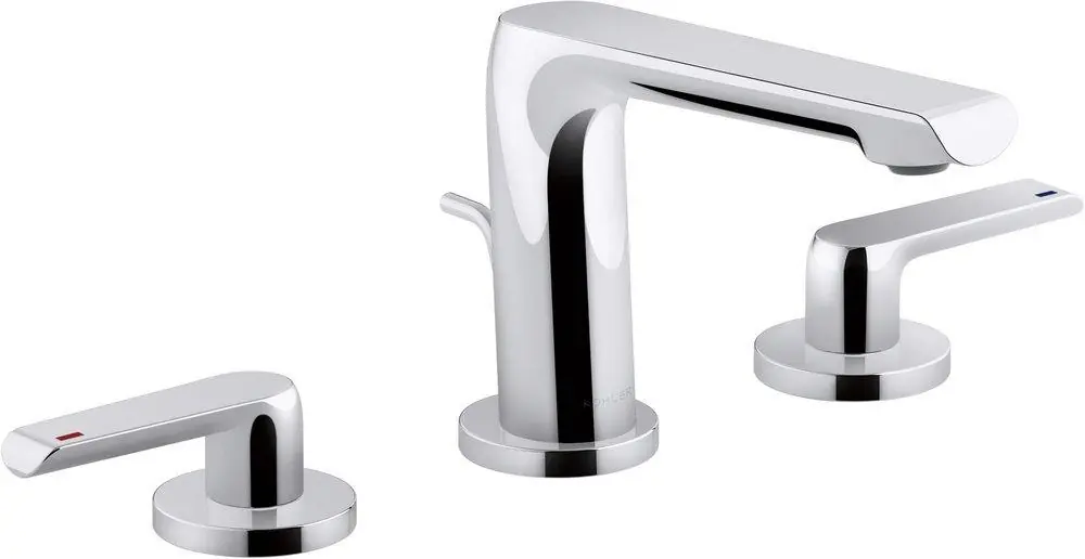 Kohler 97352-4-CP Avid Two Handle Widespread Bathroom Sink Faucet in Polished Chrome