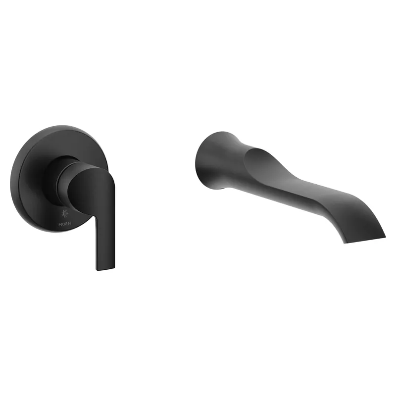 Moen WTS981BL Doux Matte Black One-Handle Tub Filler