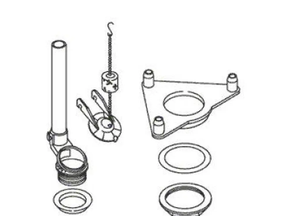Kohler 1004808 Replacement Toilet Flush Valve Kit