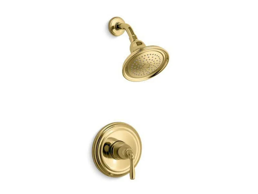 Kohler TS396-4-PB Devonshire One Handle Single Function Shower Faucet in Vibrant Polished Brass Trim Only