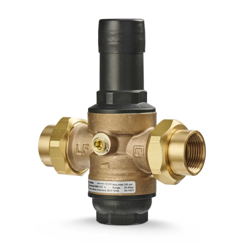 Resideo DS06-101-DUT-LF/U 3/4 In DialSet Female NPT Double Union, Internally-Threaded PRV