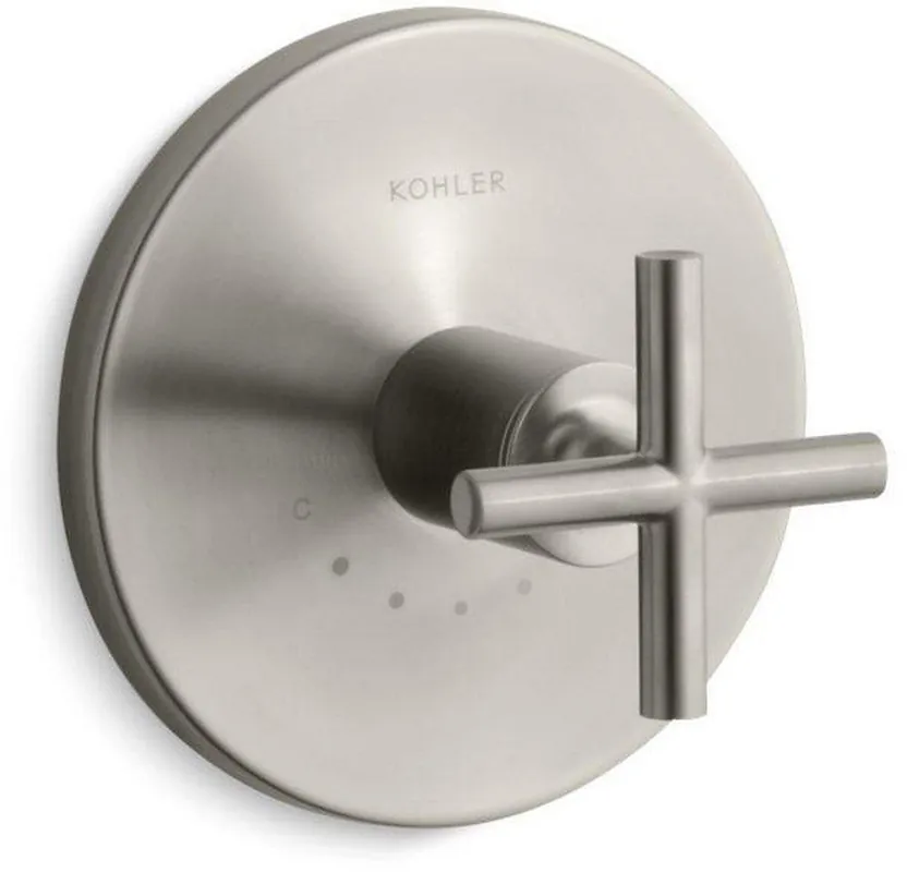 Kohler T14488-3-BN Purist Single Handle Thermostatic Valve Trim in Vibrant Brushed Nickel