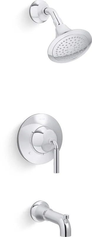 KOHLER TS27421-4G-CP Tone One Handle Single Function Bathtub & Shower Faucet (Trim Only)