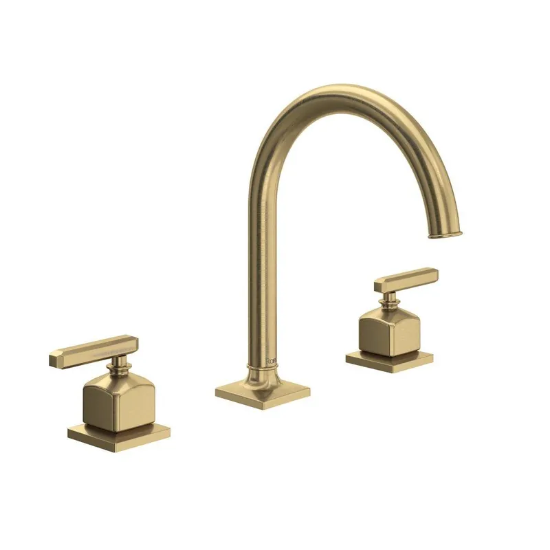 Rohl AP08D3LMAG Apothecary Two Handle Widespread Bathroom Sink Faucet In Antique Gold