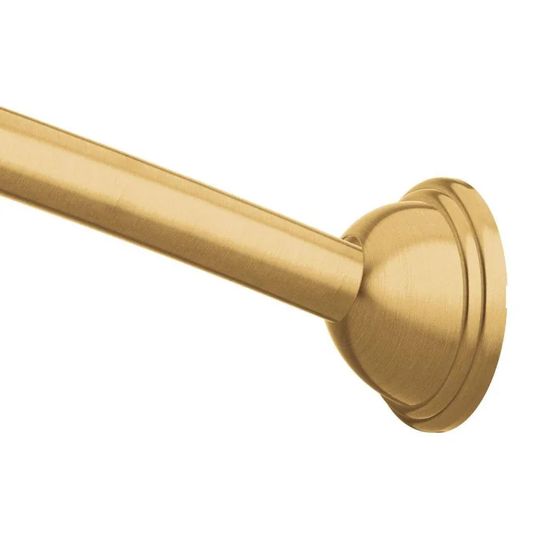 Moen CSR2160BG Velocity 72 in. Adjustable Curved Shower Rod in Brushed Gold