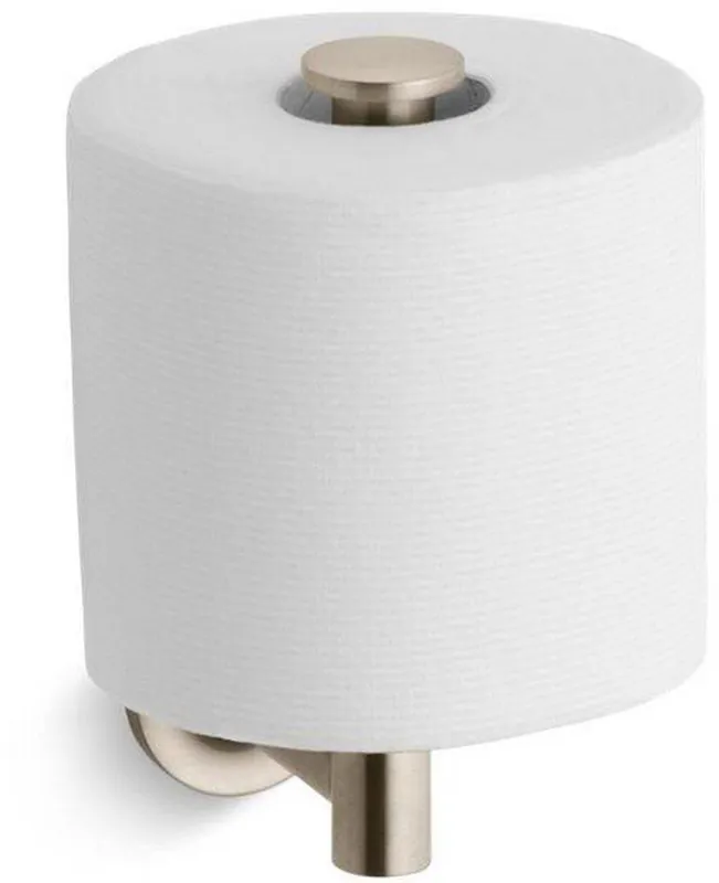 Kohler 14444-BV Purist Wall Mount Toilet Tissue Holder in Vibrant Brushed Bronze