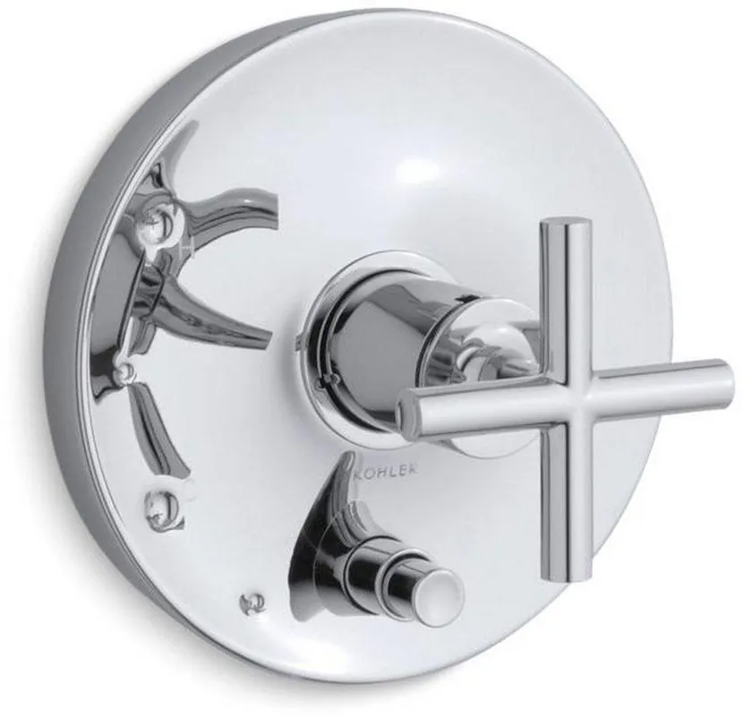 KOHLER T14501-3-CP Purist Single Handle Pressure Balancing Valve Trim in Polished Chrome