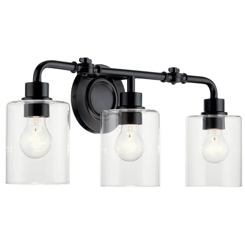 Kichler 45666BK Gunnison 3-Light Bath Vanity