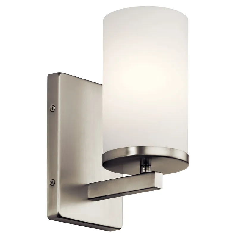 Kichler 45495NI The Crosby 9.25in; 1 light wall sconce