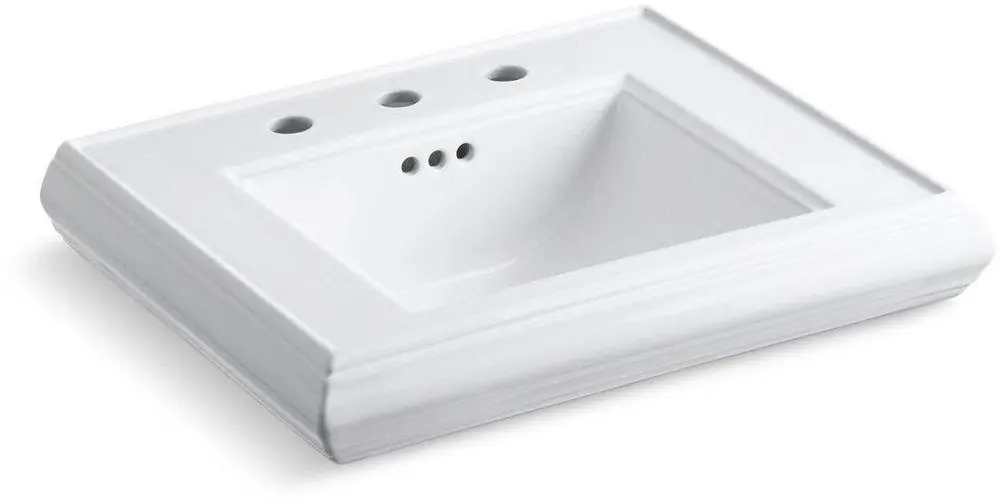 Kohler 2239-8-0 Memoirs 24-3/16 x 19-7/8 in. Rectangular Dual Mount Bathroom Sink