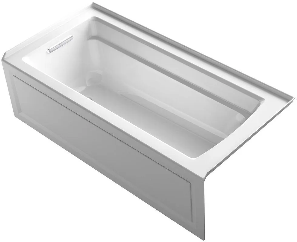 KOHLER 1948-LA-0 Archer® 66 in. x 32 in. Soaker Alcove Bathtub with Left Drain