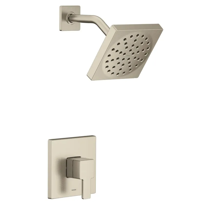 Moen UTS2712EPBN 90 Degree M-CORE 2-Series Eco Performance 1-Handle Shower Trim Kit in Brushed Nickel (Valve Sold Separately)