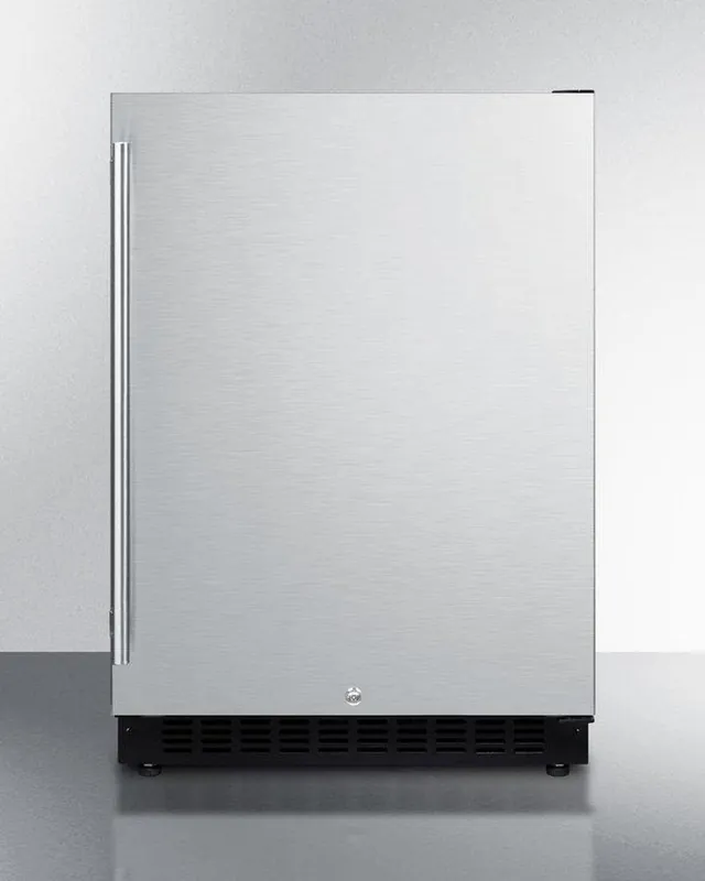 Summit Appliance AL54 4.8 cu. ft. Full Refrigerator in Stainless Steel/Black