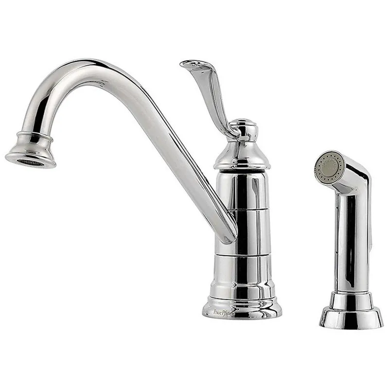 Pfister LG34-4PC0 Portland Single Handle Kitchen Faucet with Side Spray