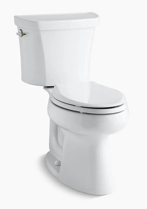 Kohler 3989-0 Highline Dual Flush Elongated Two Piece Toilet