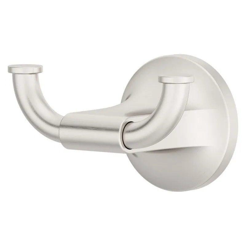 Pfister BRH-PFM0GS Pfirst Modern 2-Hook Robe Hook in Spot Defense Brushed Nickel