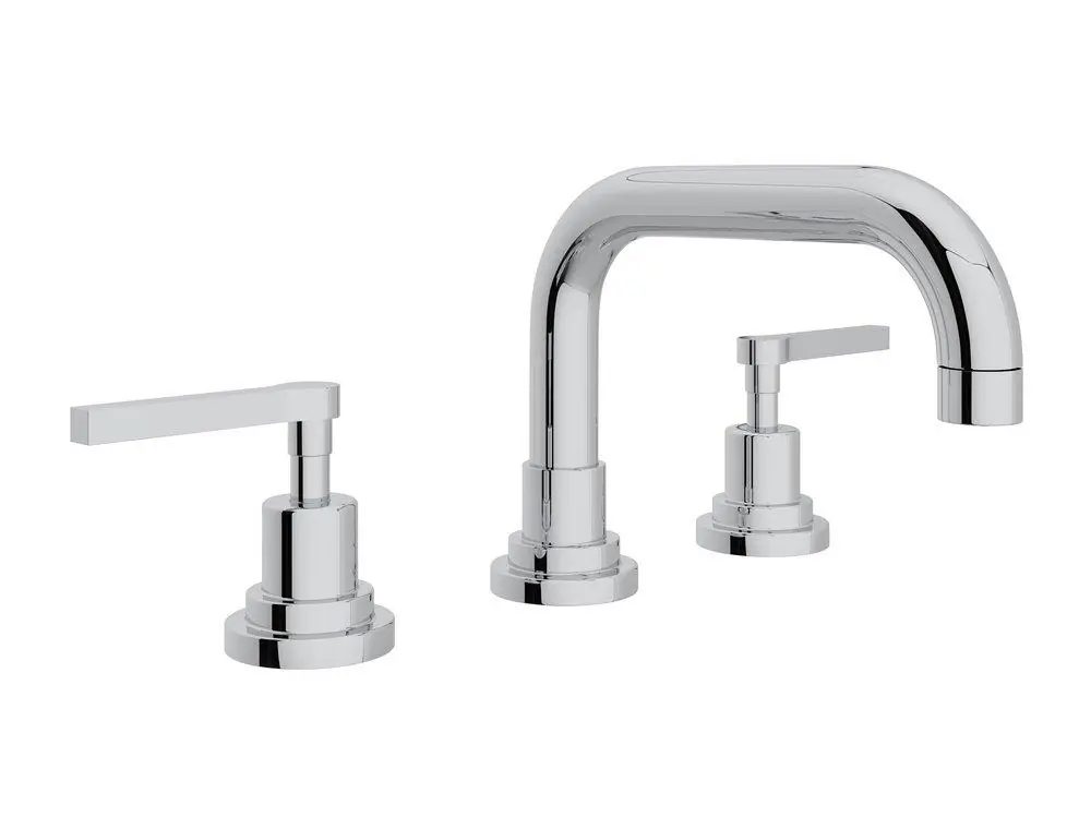 Rohl A2218LMAPC-2 Lombardia Two Handle Widespread Bathroom Sink Faucet in Polished Chrome