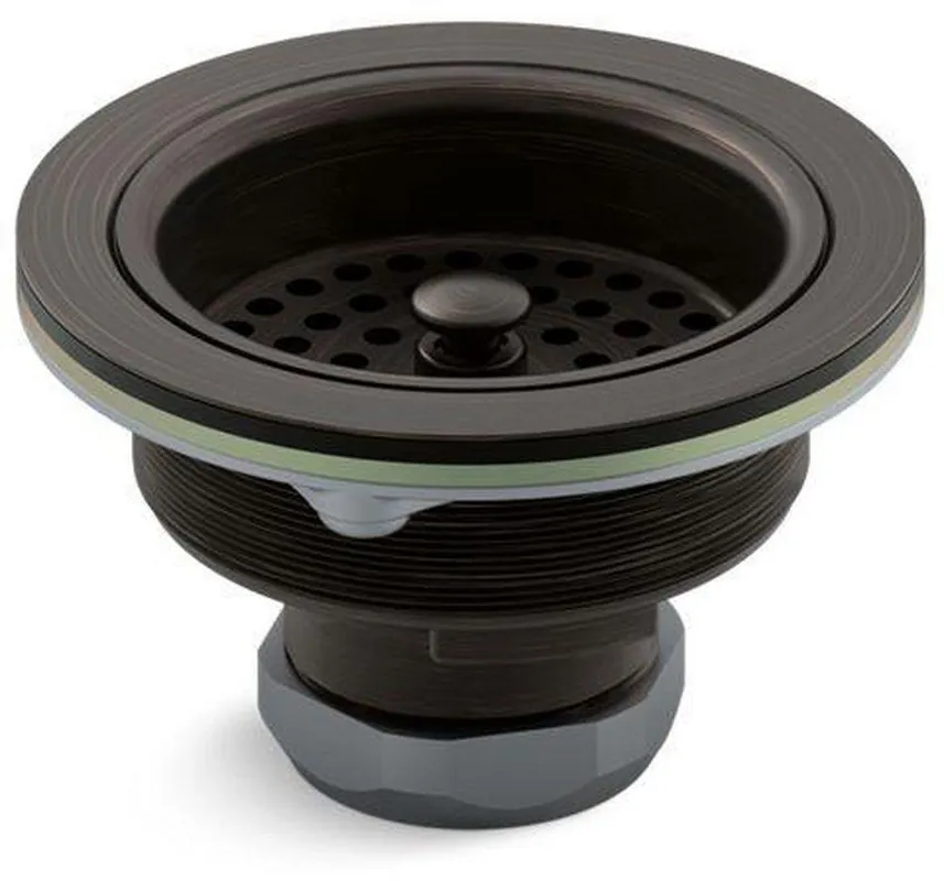 KOHLER 8799-2BZ Duostrainer Sink Strainer Less Tailpiece in Oil Rubbed Bronze