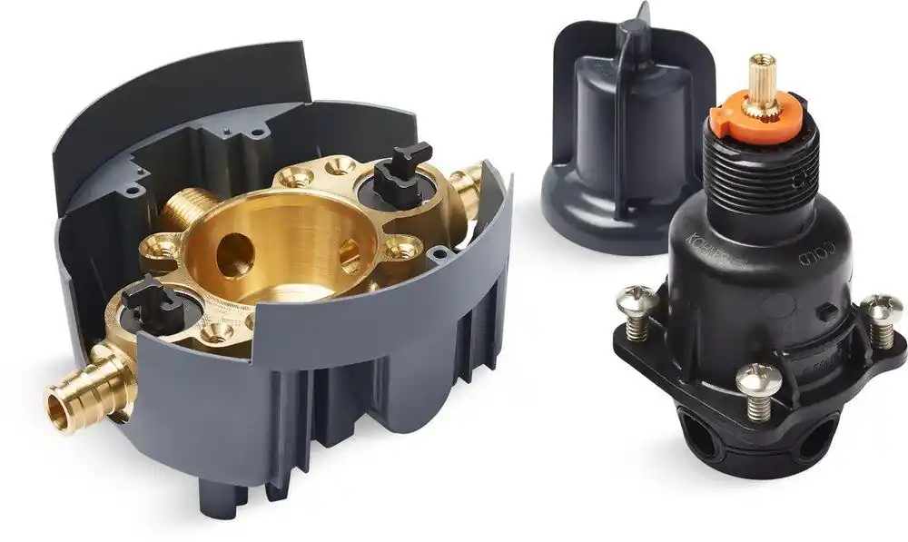 KOHLER P8304-US-NA Rite-Temp® 1/2 in. PEX Crimp Connection Pressure Balancing Valve Body & Cartridge Kit with Stops