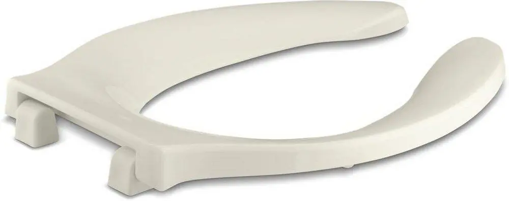 Kohler 4731-C-96 Stronghold Elongated Open Front Toilet Seat in Biscuit