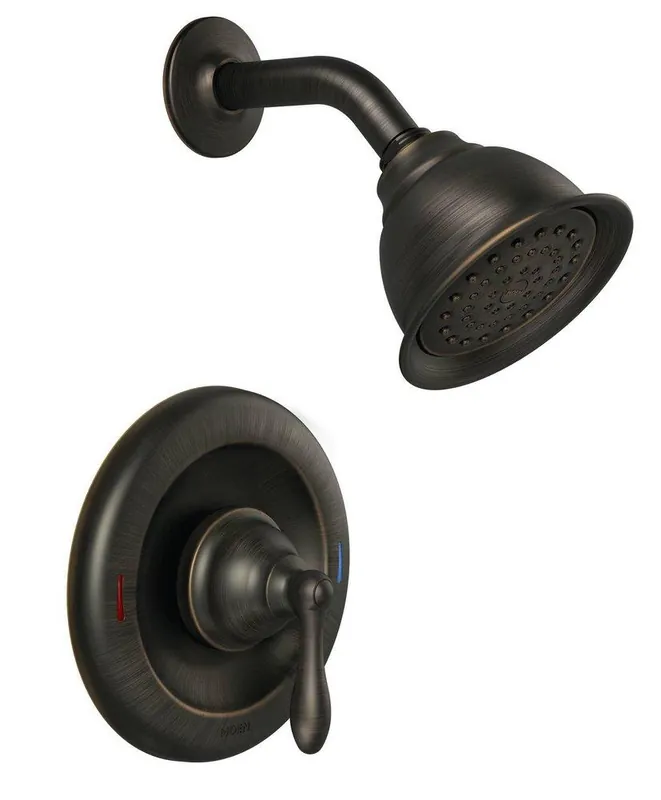 Moen 82495EPBRB Caldwell One Handle Single Function Shower Faucet in Mediterranean Bronze