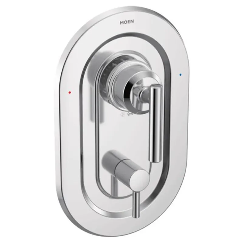Moen T2900 Gibson Two Handle Pressure Balancing Valve Trim in Polished Chrome
