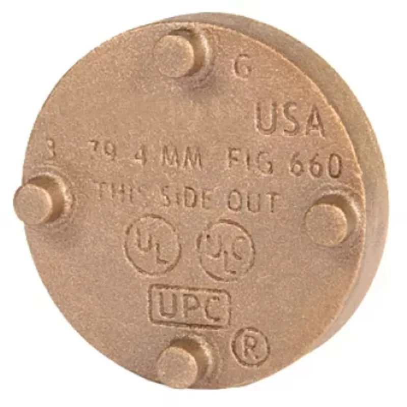 Gruvlok GVLF-660-250 2-1/2 Cap - Copper - GR