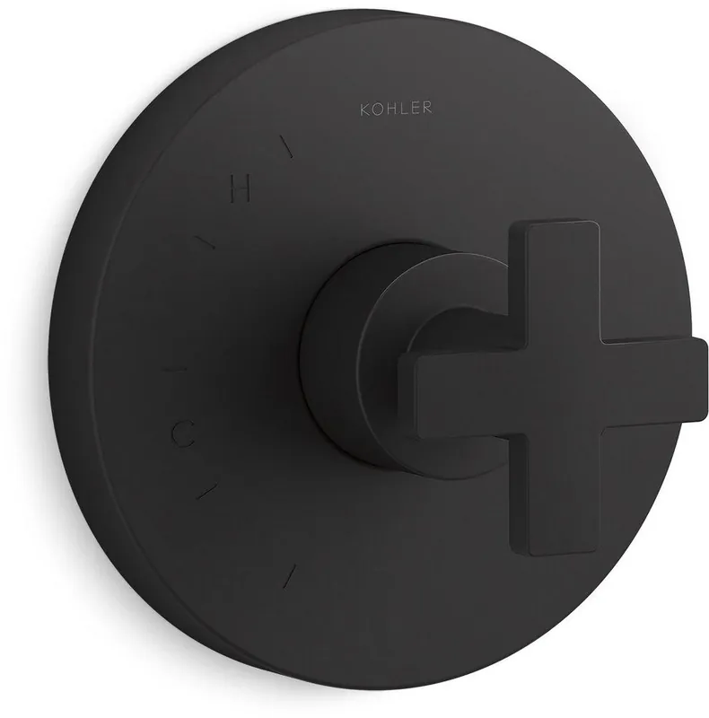 Kohler TS73115-3-BL Composed Single Handle Pressure Balancing Valve Trim in Matte Black