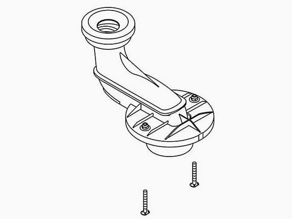 KOHLER 1265858 Plastic Trapway Service Kit
