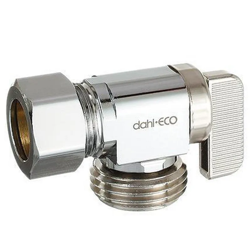 Dahl Valve 611-33-04-BAG Mini-Ball 5/8 in. OD Compression x MGHT Loose Key Angle Supply Stop Valve