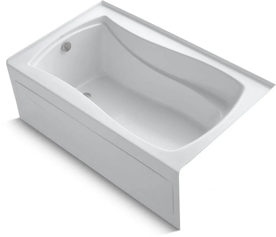 KOHLER 1242-LA-0 Mariposa Soaker Alcove Bathtub with Left Drain