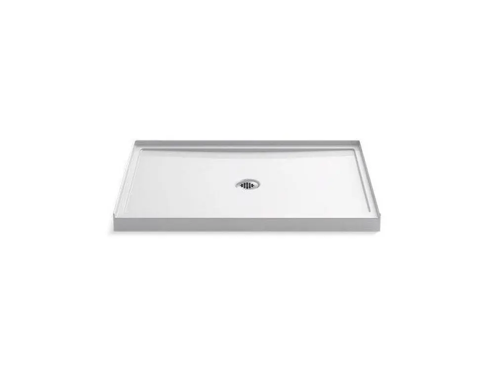 Kohler 8461-0 Rely 48 in. x 34 in. Shower Base with Center Drain in White
