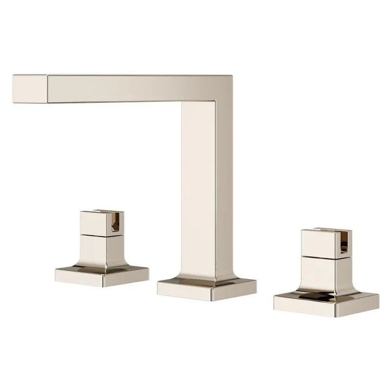 Pfister LG49-VRV2D Verve Two Handle Widespread Bathroom Sink Faucet in Polished Nickel (Handles Sold Separately)