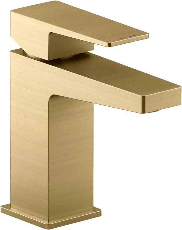 KOHLER 99760-4-2MB Honesty Single Handle Monoblock Bathroom Sink Faucet in Vibrant Brushed Moderne Brass